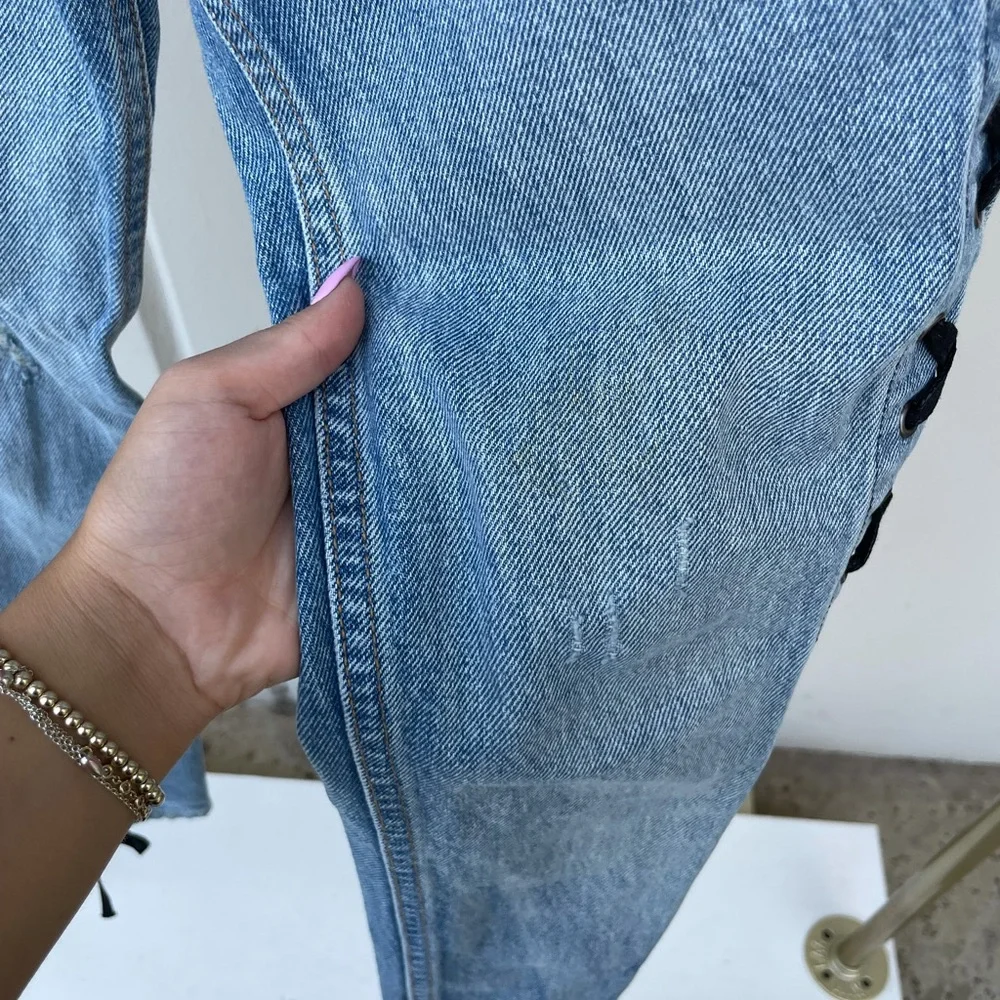 Grlfrnd lace up jeans size 23